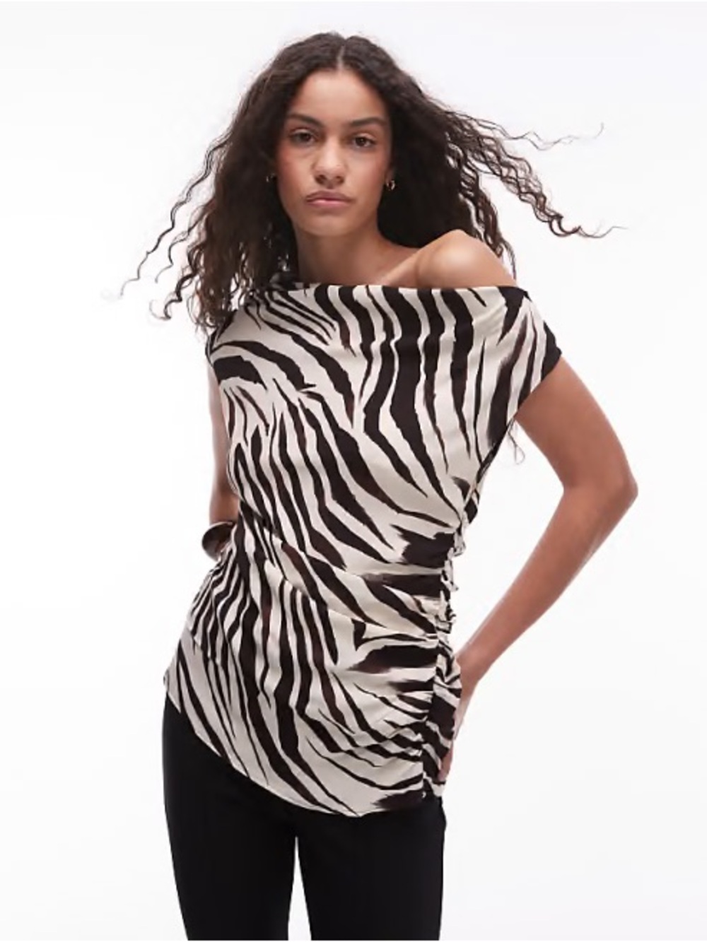 Mango Zebra-Print Top - Picture 5 of 10